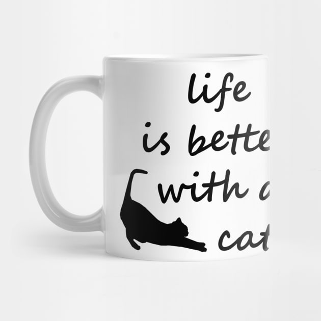 Life Is Better With A Cat by Lasso Print